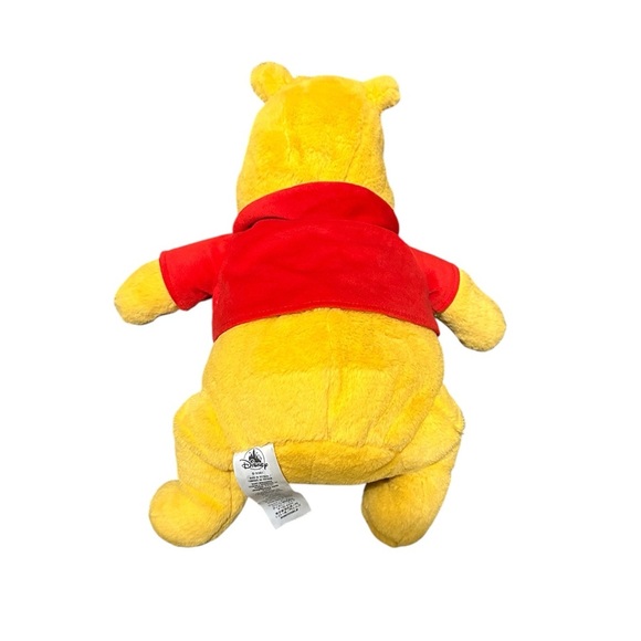 Disney Store Winnie The Pooh Plush Stuffed Animal Red Shirt - Picture 2 of 2